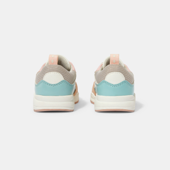 حذاء رياضي بيج وردي للفتيات